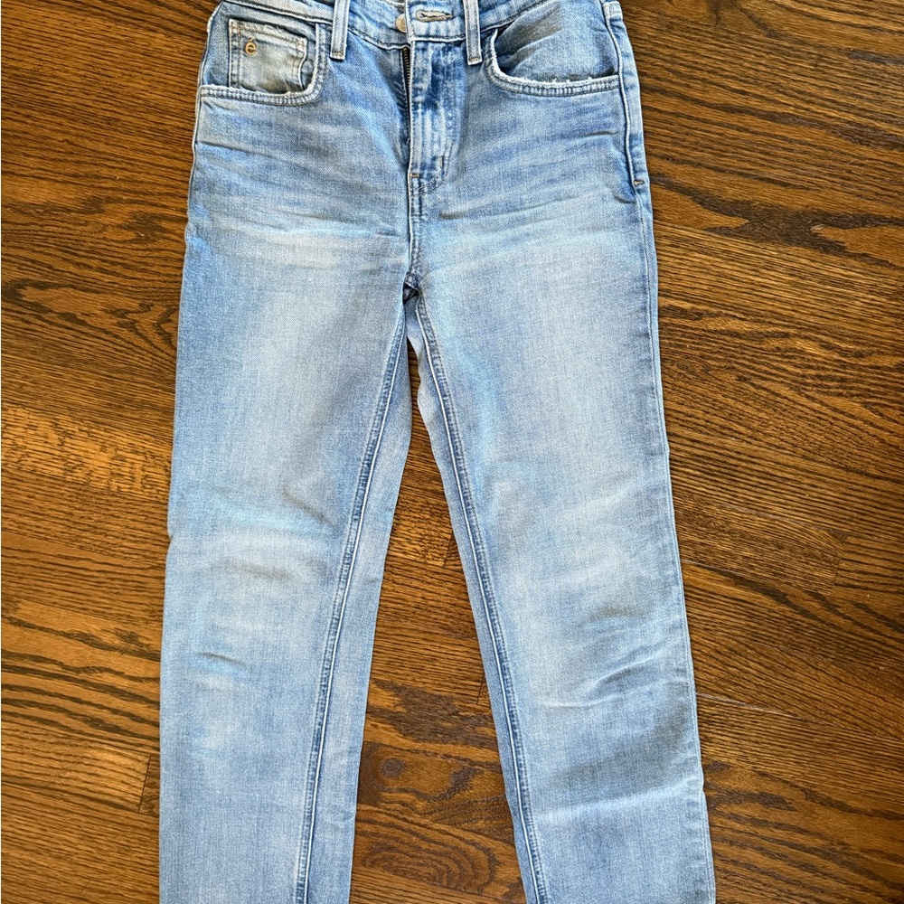 ** Etica Women's Denim Slim Jeans in Light Blue **